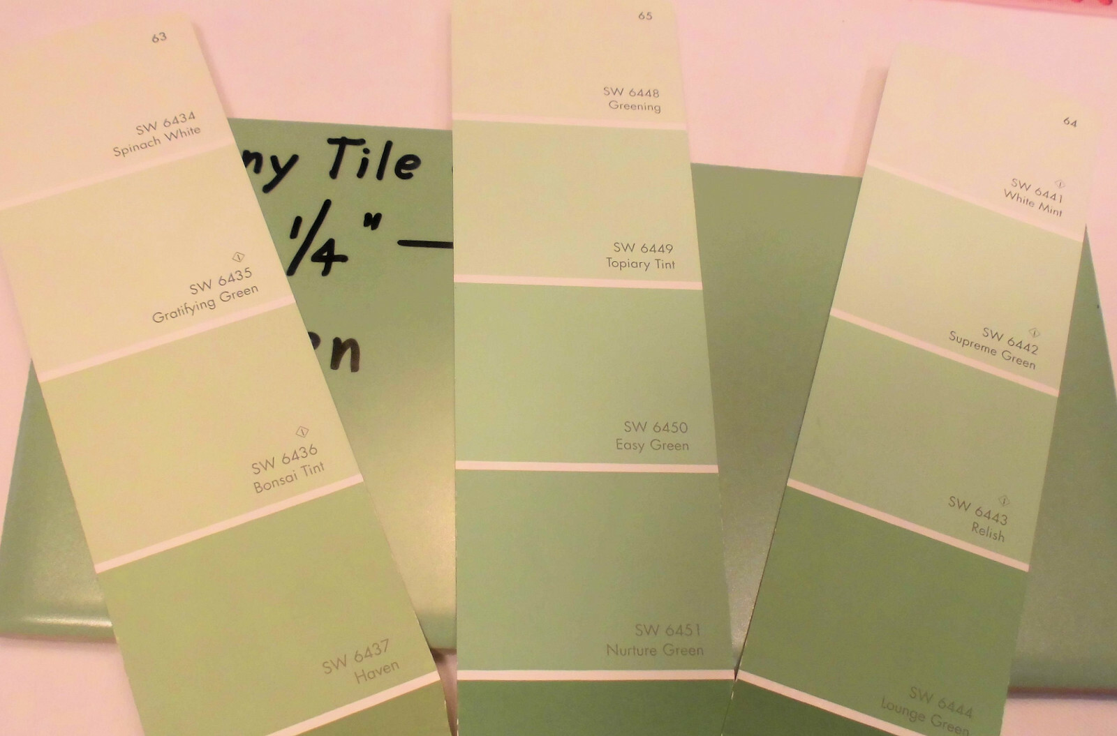 1 pc. Matte Ceramic Tile *Green* by The Romany Tile Co. 4-5/16″ Vintage NOS