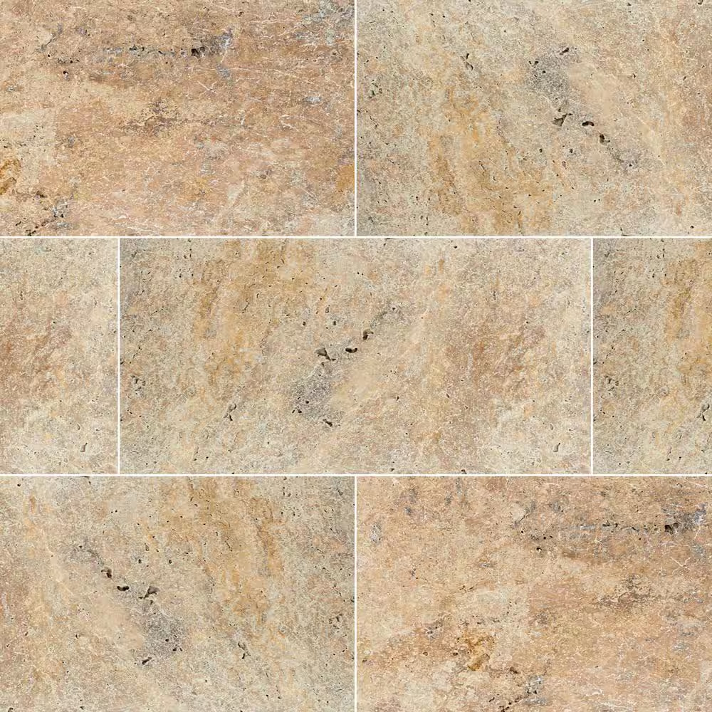 Tuscany Scabas 2 Cm. X 16 In. X 24 In. Tumbled Travertine Paver Tile (2.67 Sq. F