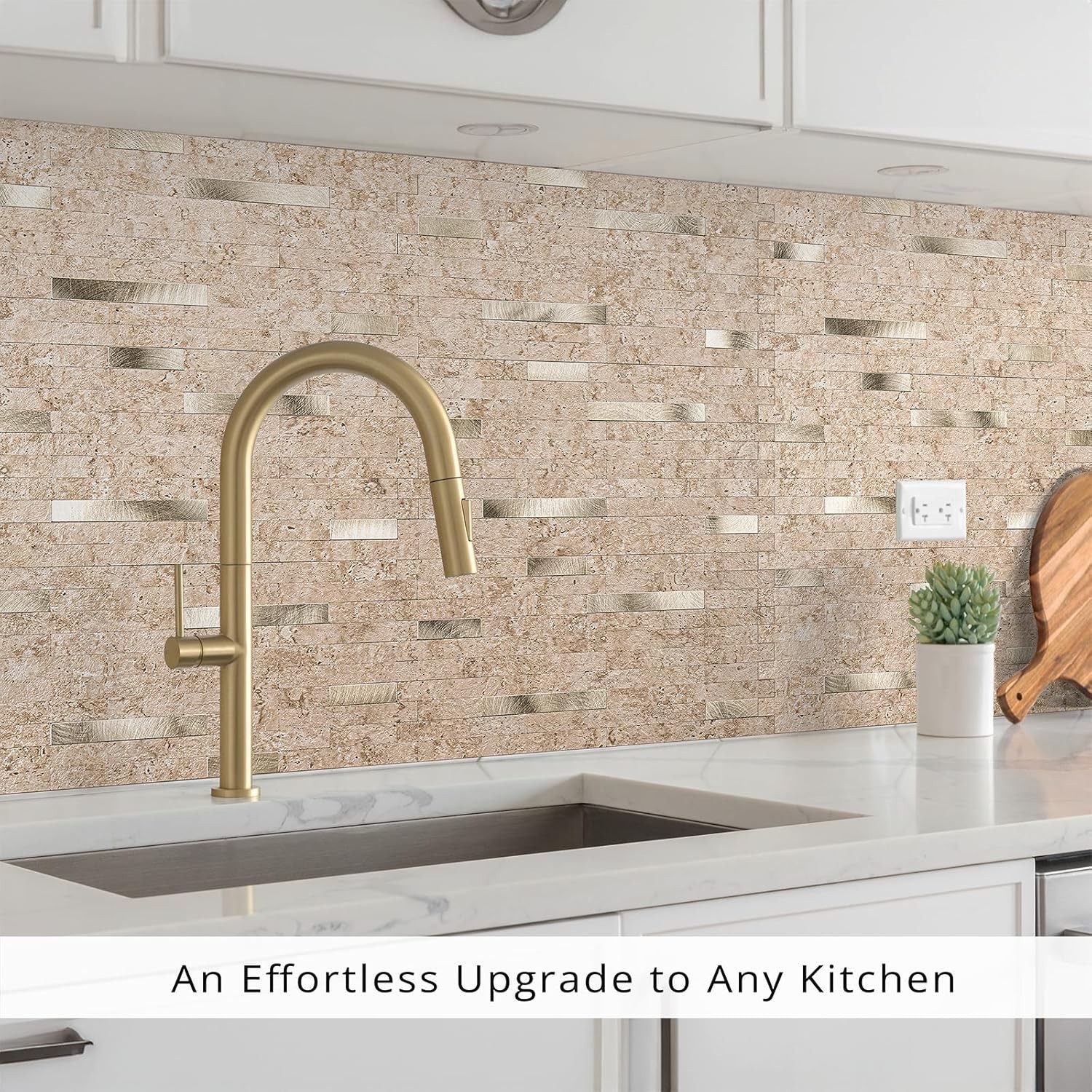 20 Sheets Peel and Stick Backsplash for Kitchen, 2026 Upgraded Classic Traver…