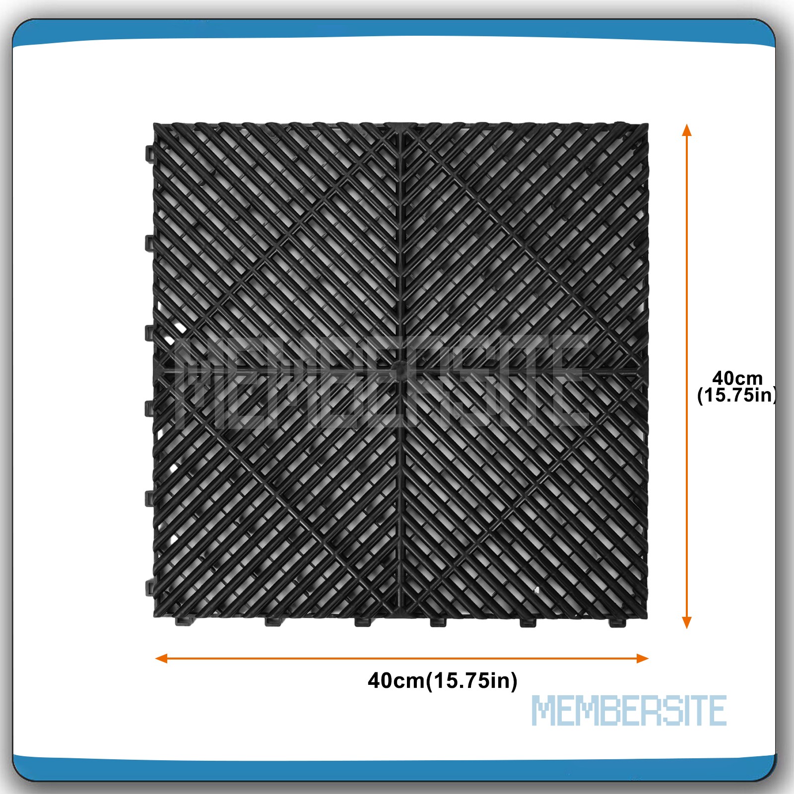 25/50 Pcs Interlocking Garage Floor Tiles Mat Modular Floor Tile 15.75”x15.75”