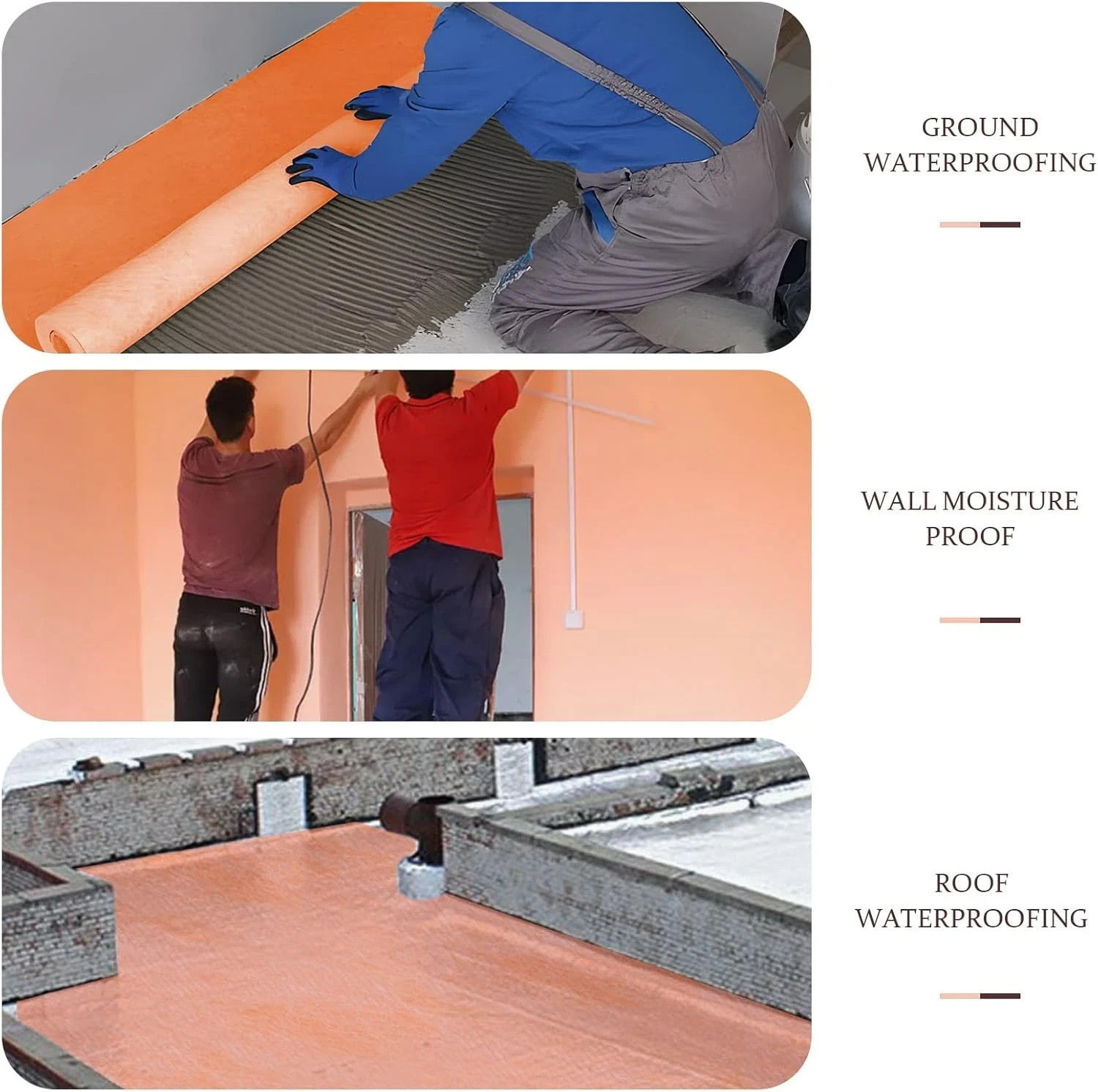 Professional Waterproof Membrane for Shower, 3.77Ft X 29Ft 108Sq Ft Underlayment