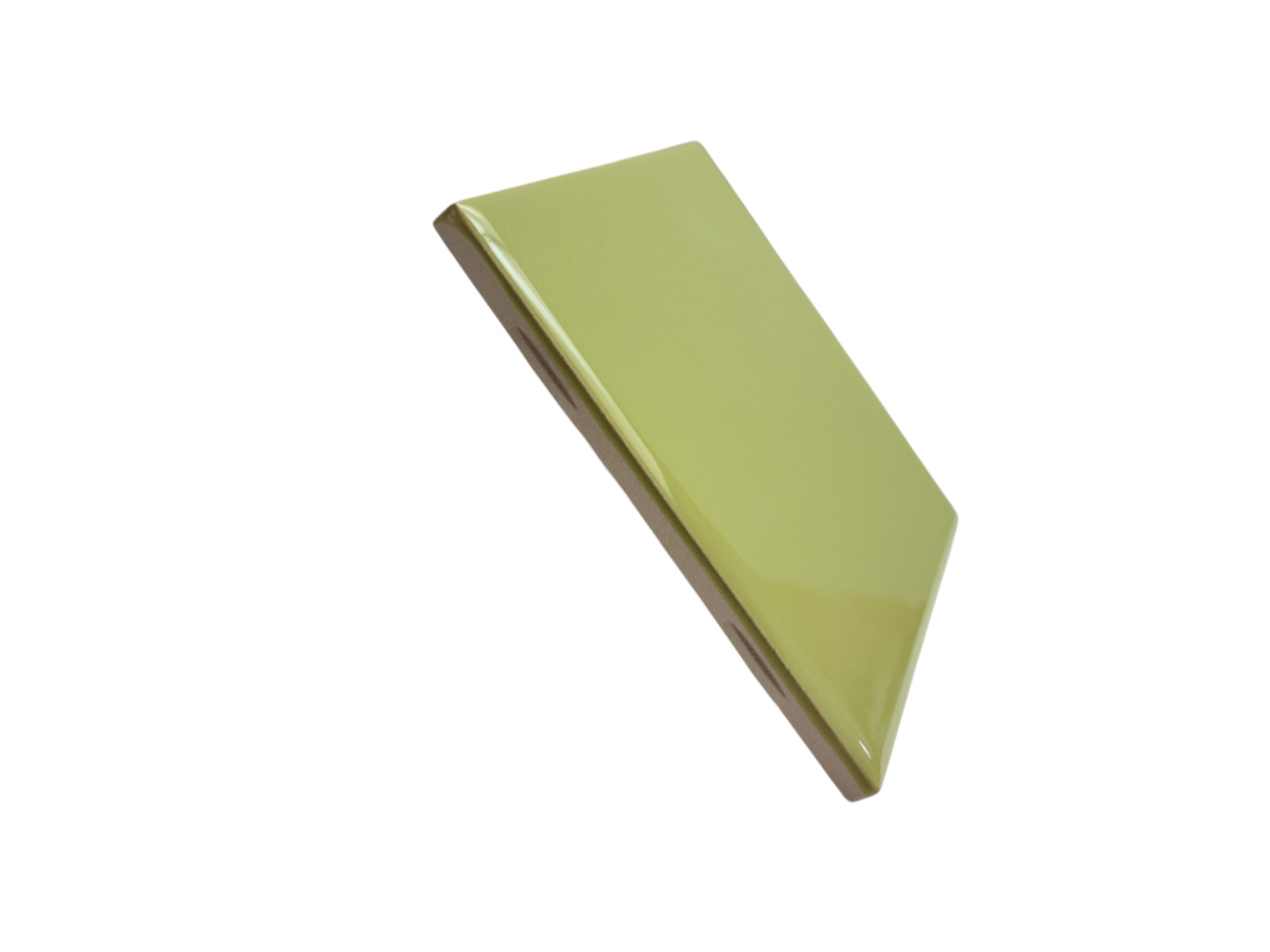 Lime Green Ceramic Tile Shower Backsplash 4.25 in Subway Mid Century Modern