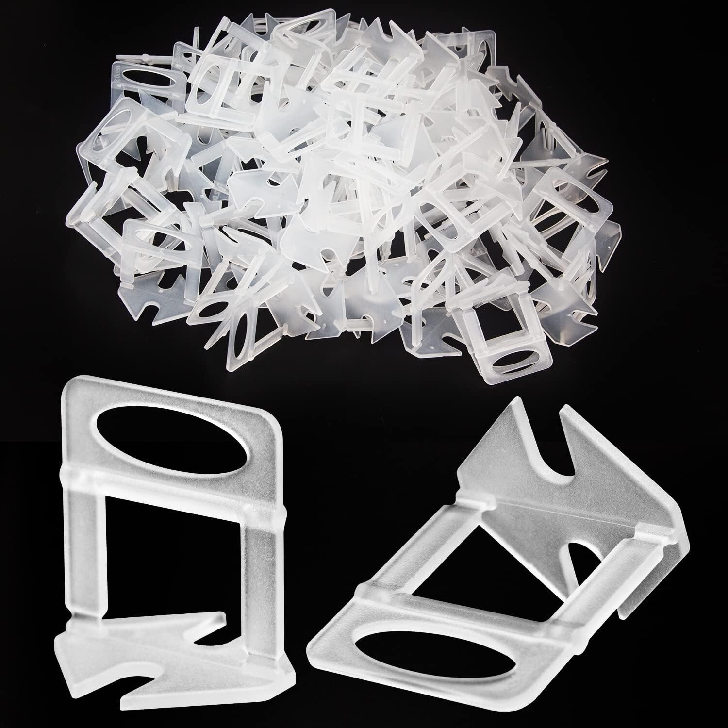 200pcs 1/16″ Tile Leveler Spacers Clip for Wall/Floor Ceramic Tile,Stone DIY PRO