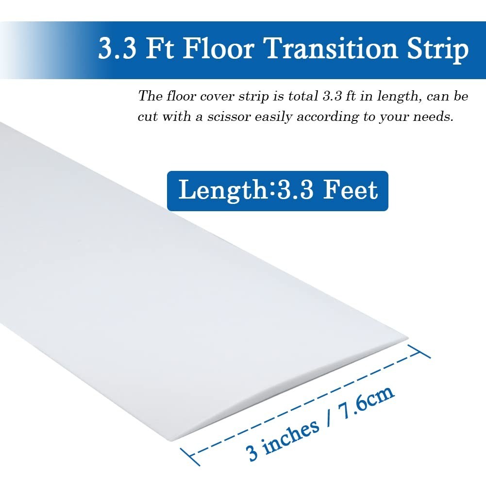Floor Transition Strip Self Adhesive Floor Cover Strips Laminate 3″ Wide Viny…