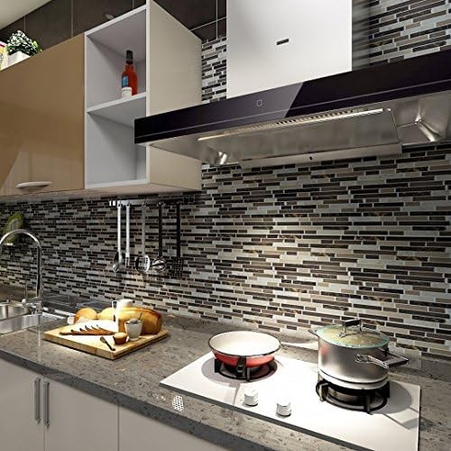 Art3d Self Adhesive Wall Tile (11.8 x 11.8inches,10 Tiles) Peel and Stick Bac…