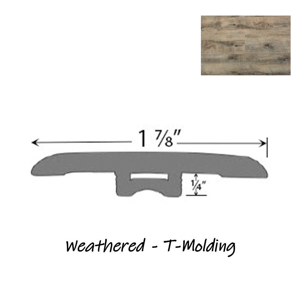 PRODURA Weathered 28mil Heavy Duty Wearlayer Vinyl Click Luxury Floor 48x7inx8mm