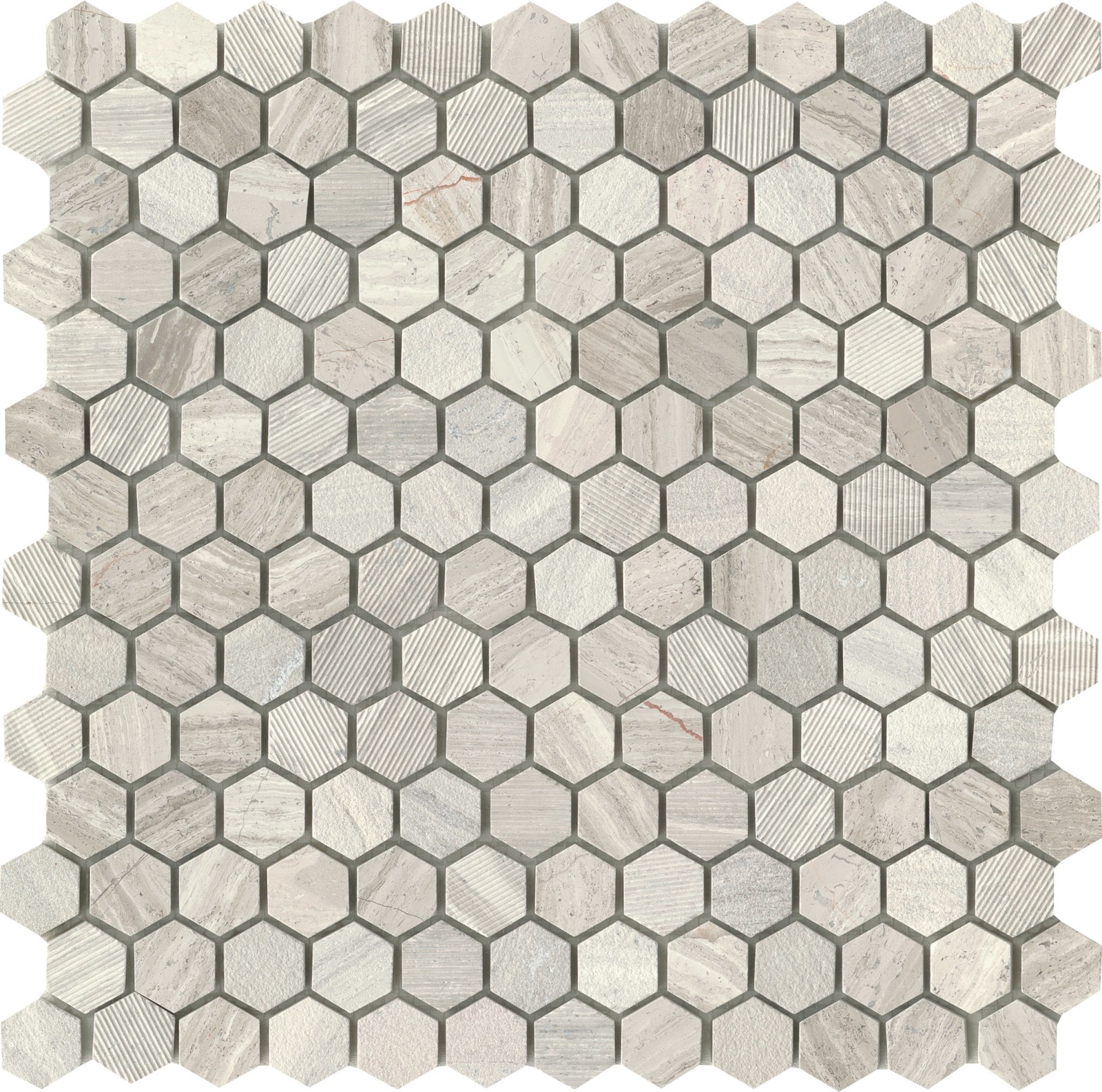 Emser Tile M05METR1212M1HV2 Marble – 12″ x 12″ Geometric Wall – Grey