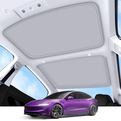 2026 Upgrade Sunshade Roof For Tesla Model 3 Model 3 2022-2026 Beige