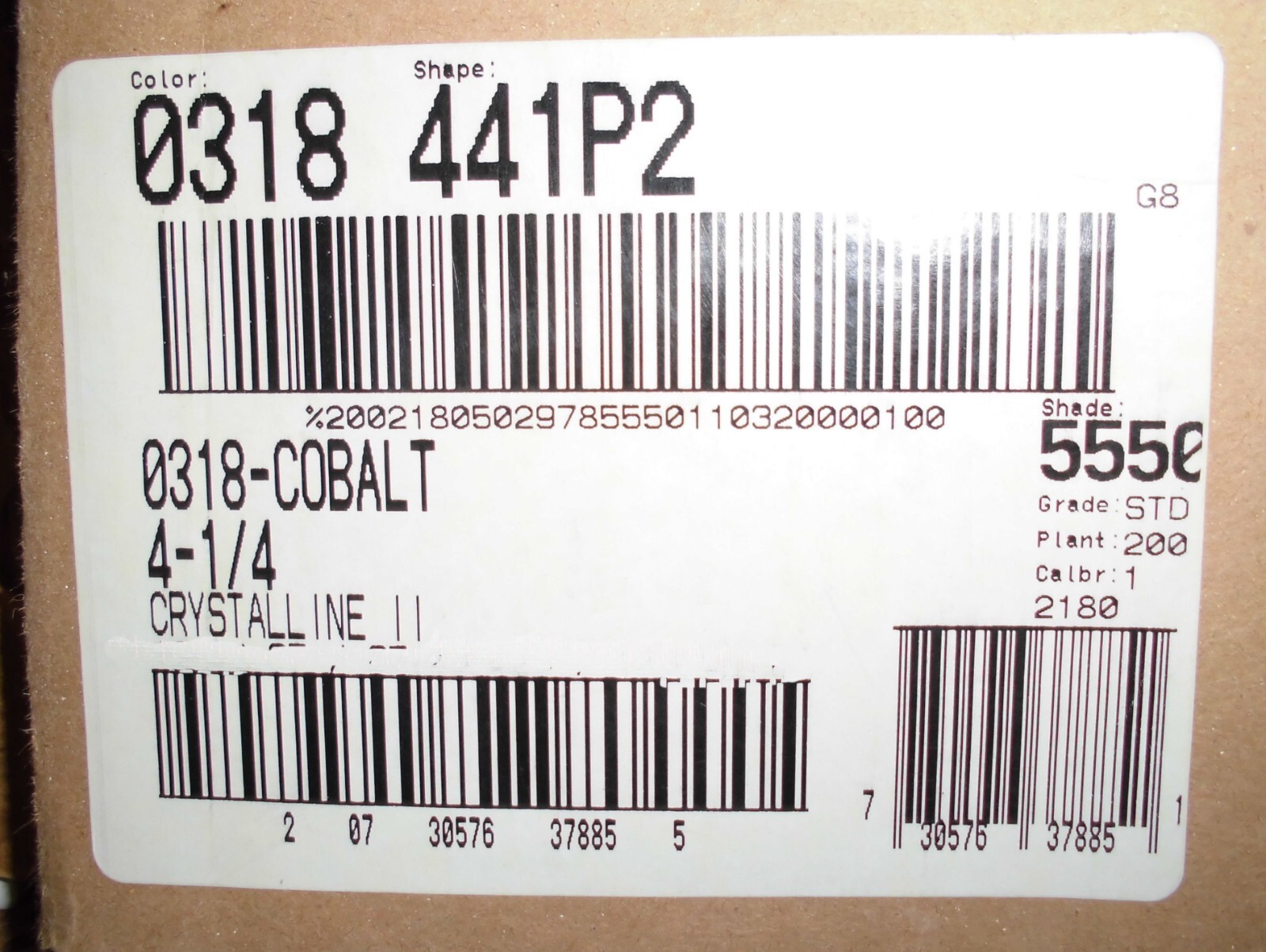 1 pc. Cobalt Blue #318: Crystalline Ceramic 4-1/4″ Tile by American Olean, NEW