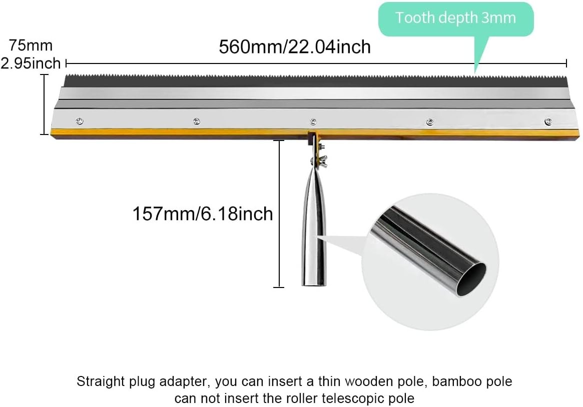 Self-Levelling Cement Tool Kit，Floor Construction Tools for Epoxy Flooring wit