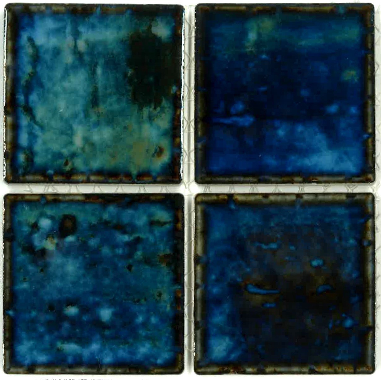 Fujiwa Porcelain glazed Swimming Pool Waterline Tile STS-331 3 x 3 IN 2 SQ FT