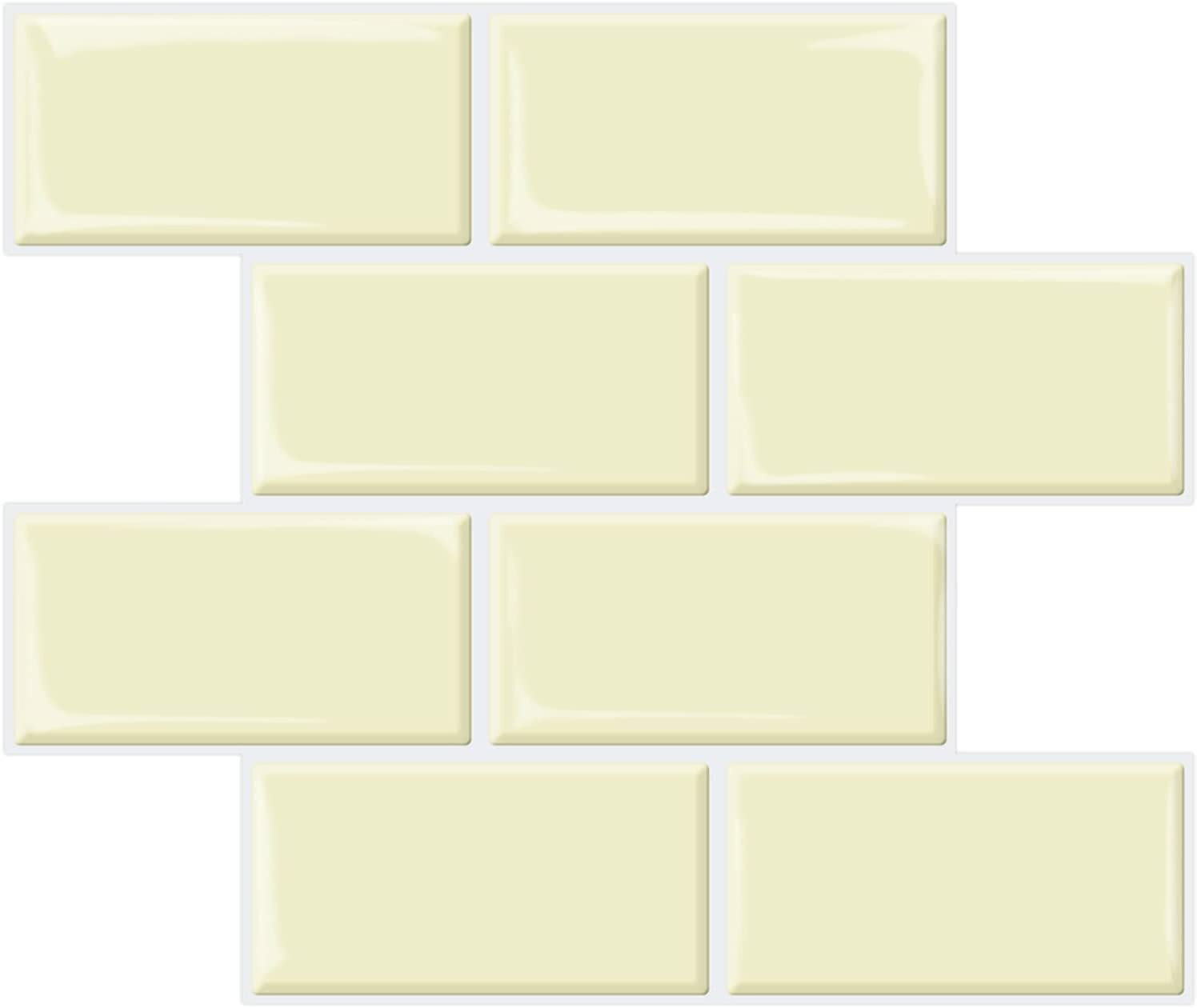 Art3d Peel and Stick Backsplash Subway Tiles, (14”x12” Thicker Version)