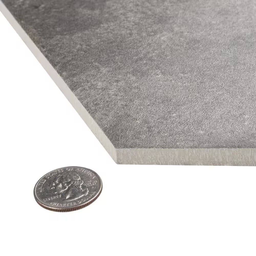 D’Anticatto Hex Notte 11 In. X 12-3/4 In. Porcelain Floor and Wall Tile (11.25 S