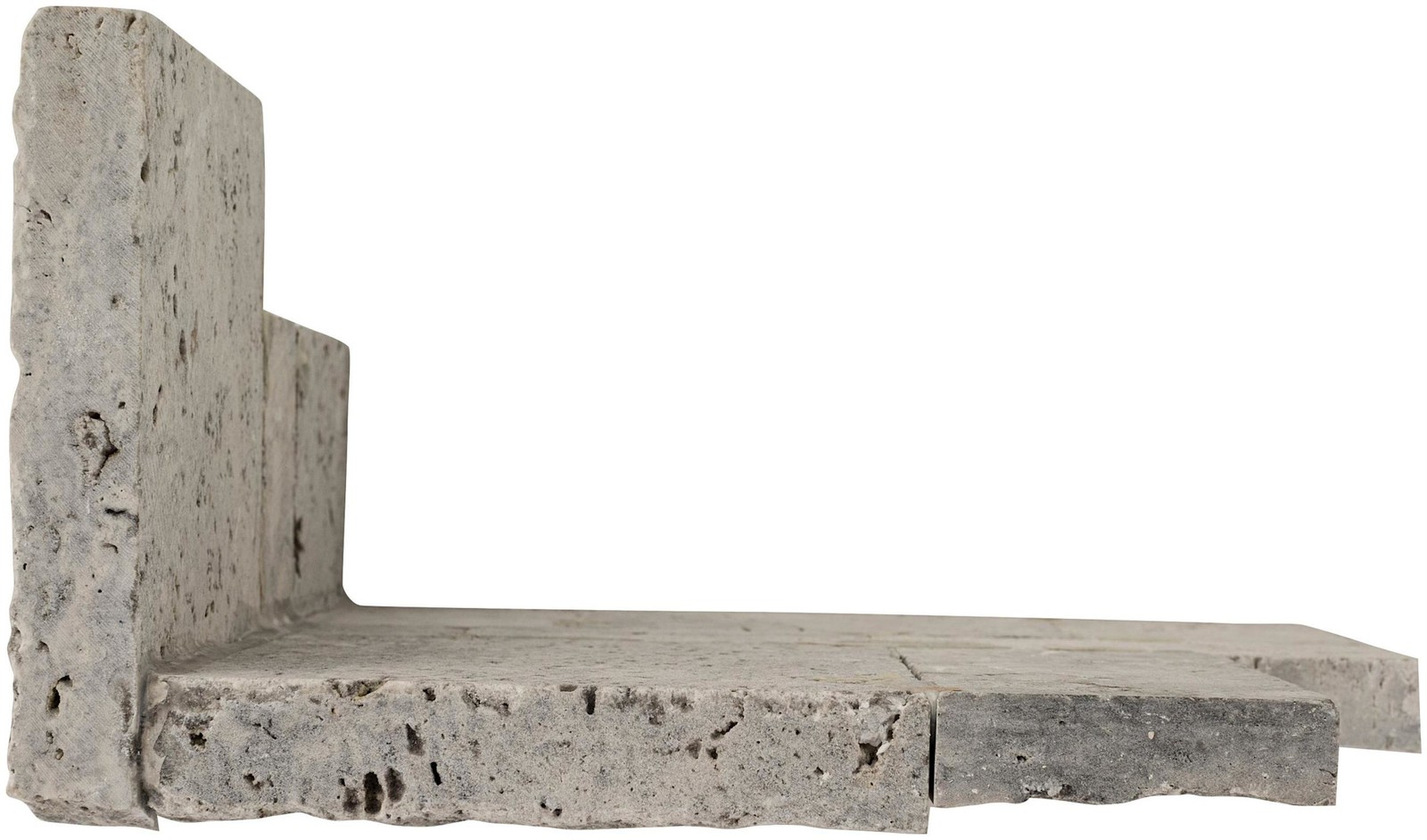 Ackland AKPLPT9X18FCR-CA 9 in. x 18 in. Splitface Travertine – Argento Way