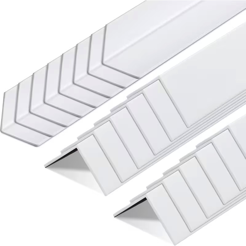 Wall Corner Protector Guards, Vinyl 1 x 48 Inches Corner Trim Molding 20 Pcs