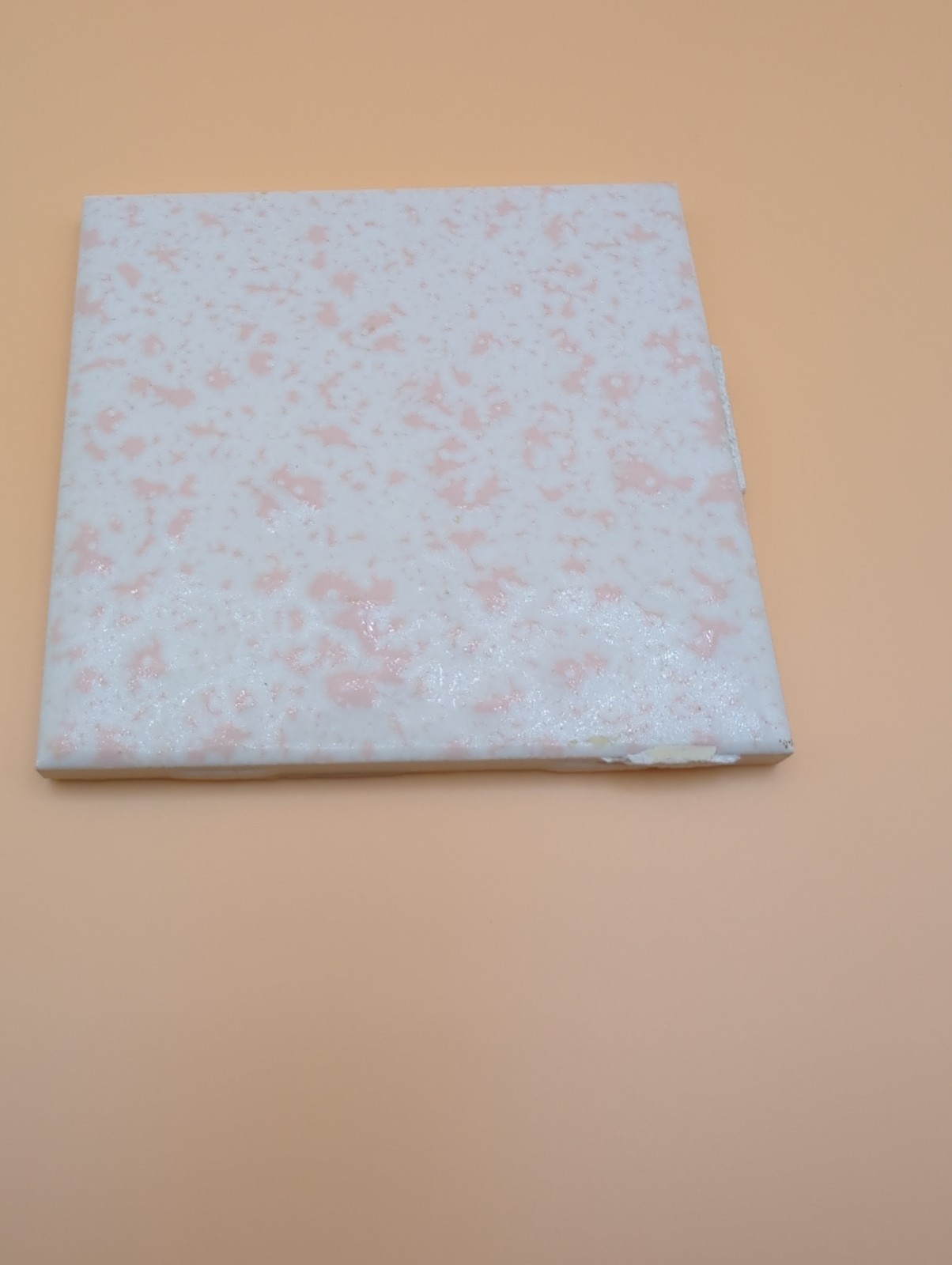 Vintage 1 Wall Tile Dal-tile Ceramic Mottled Swirled Sky Pink White MCM