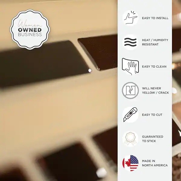 10.06 x 10 in. Bellagio Keystone Brown Self-adhesive Vinyl Peel and Stick Tile
