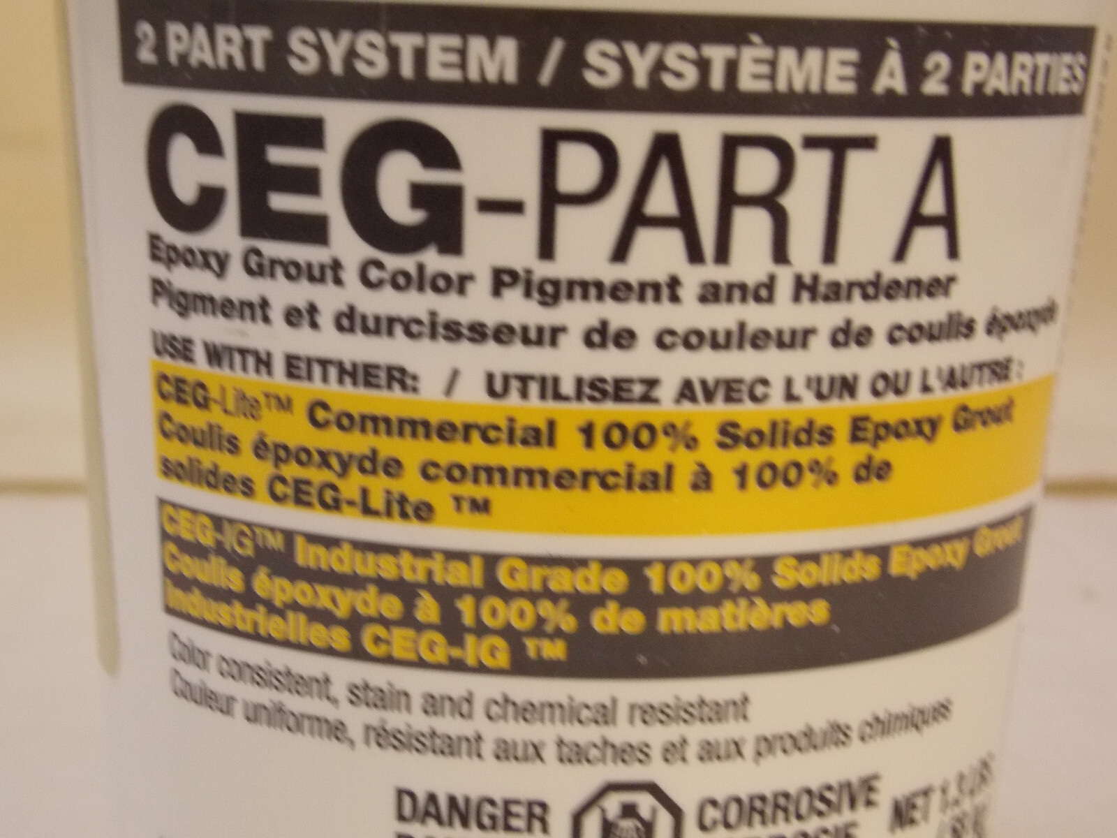 Custom Building CEG-Lite Solids Commercial Epoxy Grout CEG-Part A