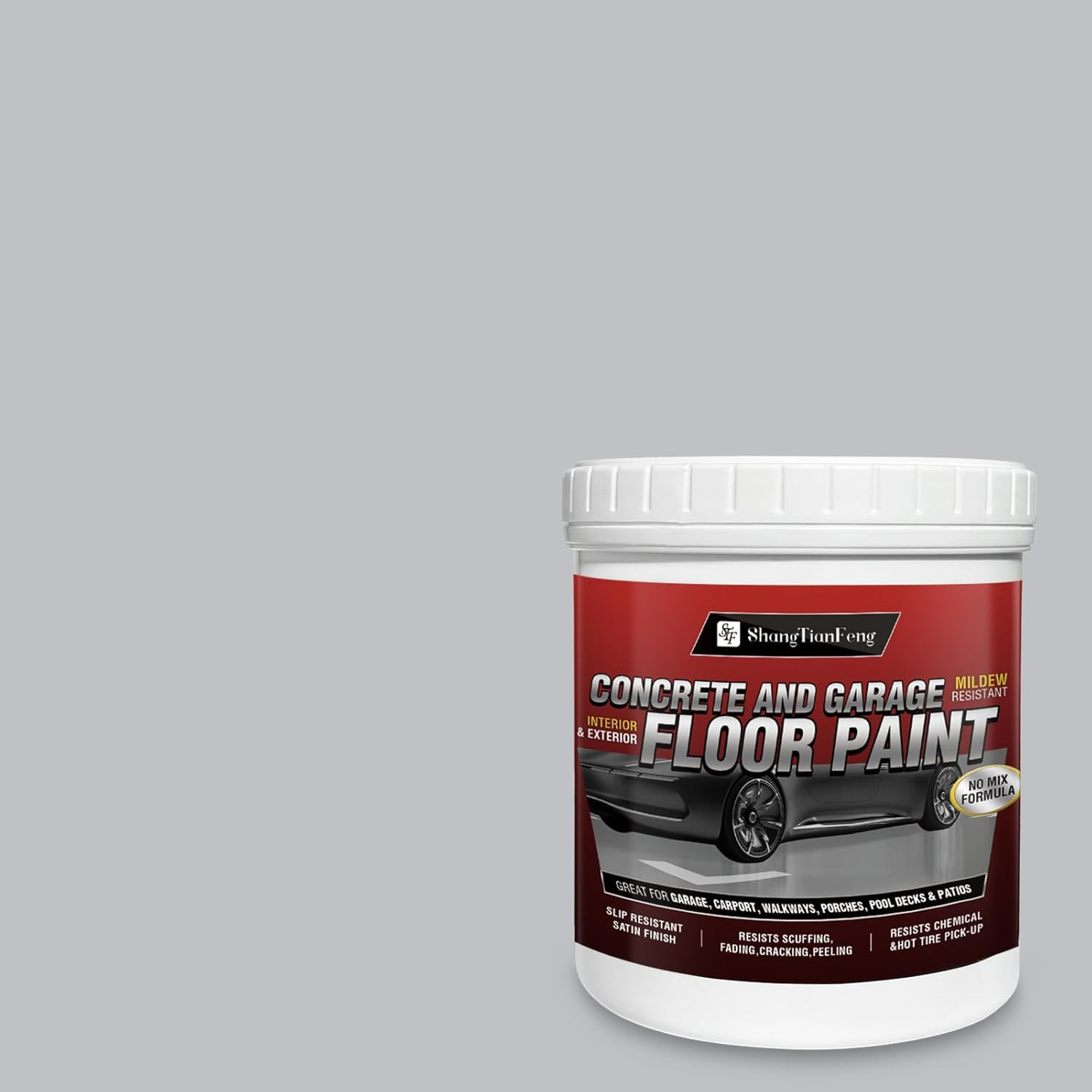 5 Gallon Professional Floor Paint (Slate Gray,800-1000 Sq.Ft)) – Acrylic Concret