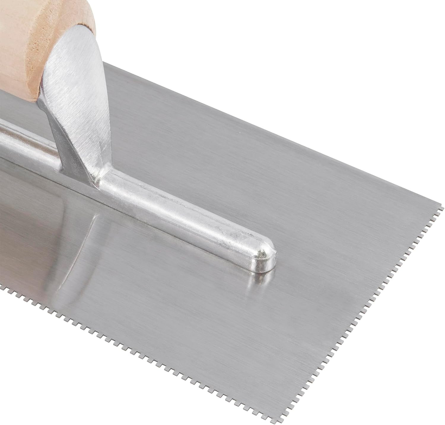 1/16″ X 1/16″ X 1/16″ Square Notch Pro Vinyl Flooring Trowel with Wood Handle