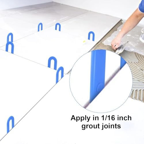 Tile Leveling System Tile Spacers 1/16 Inch, 300 pieces 1/16*300 Blue
