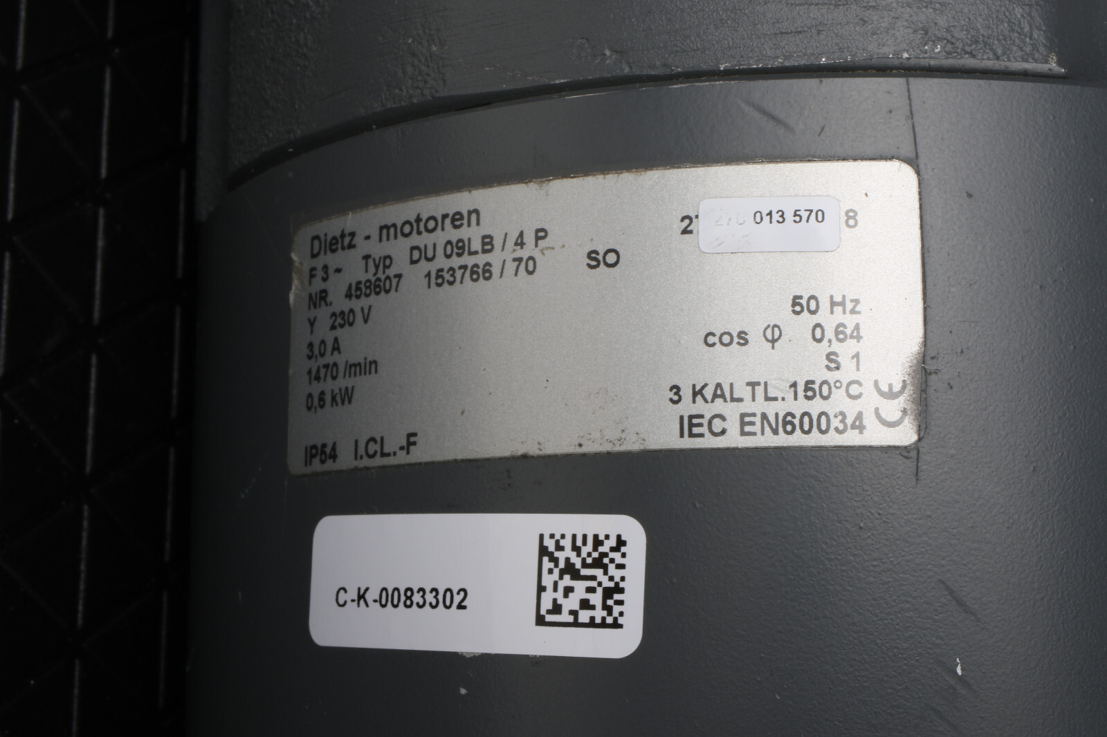 DIETZ ELECTRONIC DU-09LB/4P (458607 153766/70) (SERVO MOTOR) – 6 months warranty