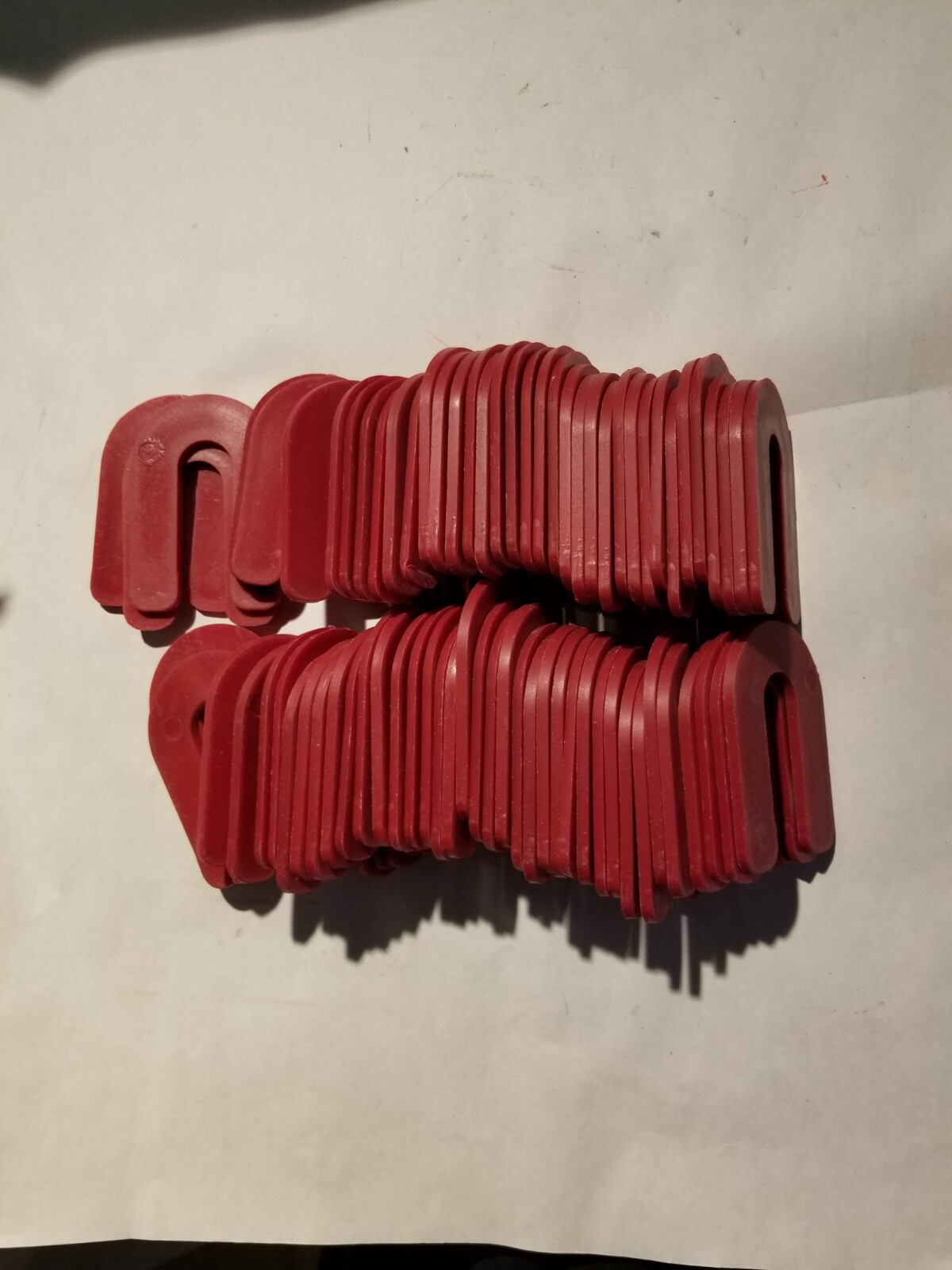 75 Shims Plastic Horseshoe Tile Spacer 1/8 Inch x 2.75″ x 1-7/8″ (lot of 75)