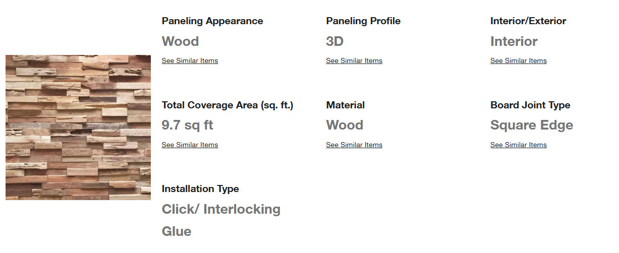UltraWood Teak Colorado Interlocking Wood Wall Panels 10-Pack 9.7 Sq Ft Decor