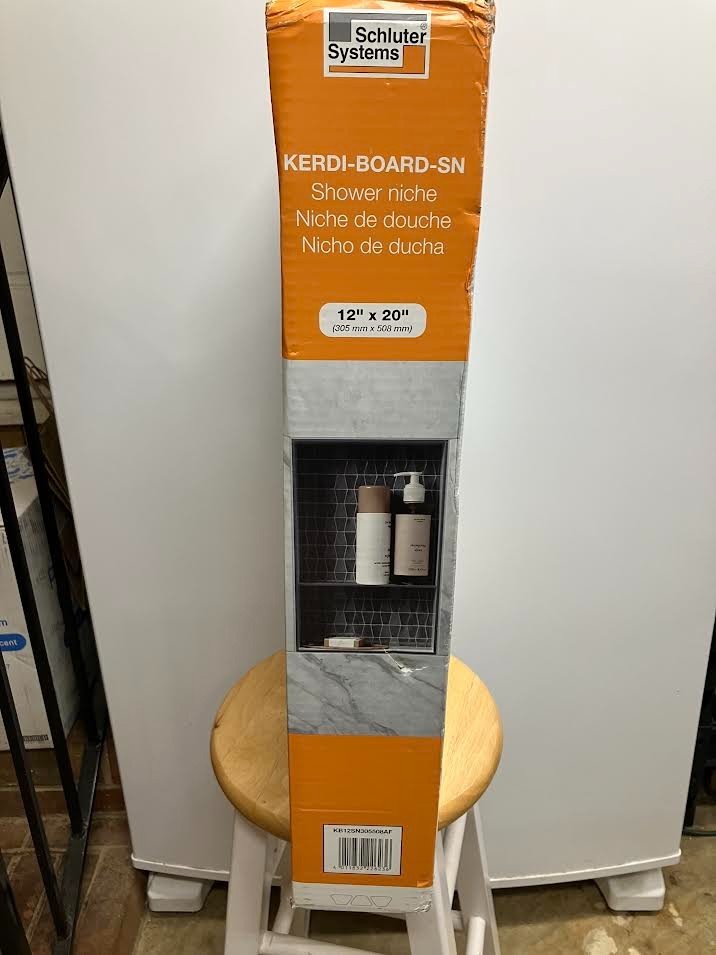 Schluter KERDI Board Prefabricated Niche 12″ x 20″ Waterproof Ready to Tile-NIB