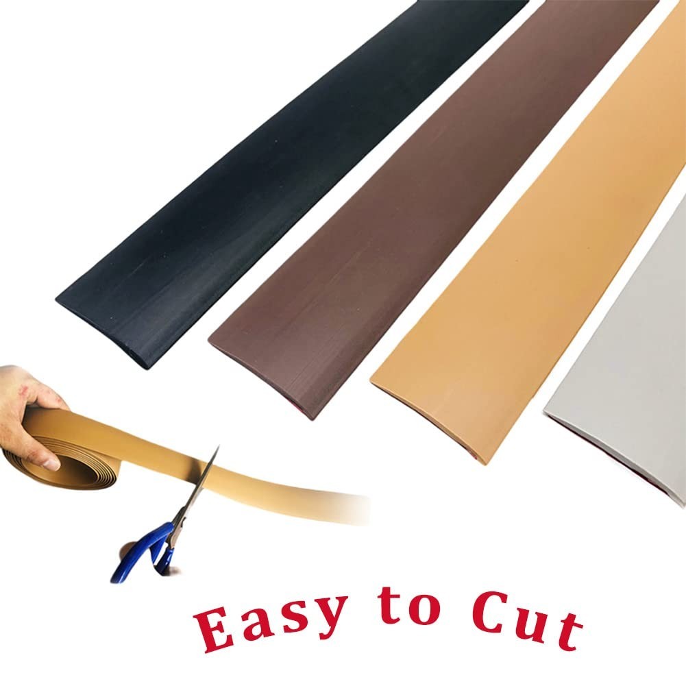 5CM/6.56FT Yellow Oak PVC Transition Strip – Easy Installation for Smooth Floors