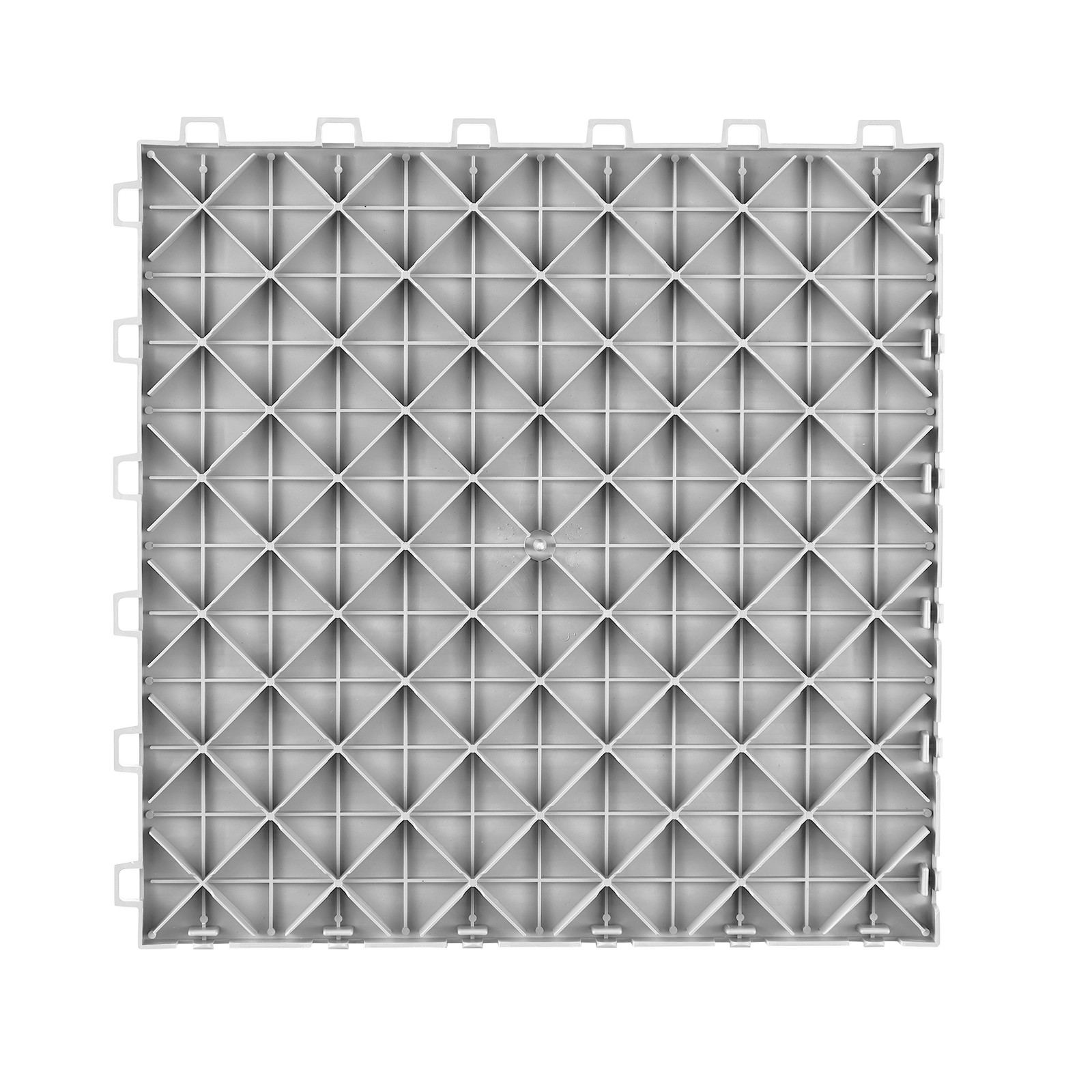 VEVOR Garage Tiles Interlocking 12×12 in 25 Pack Garage Flooring Tiles Silver