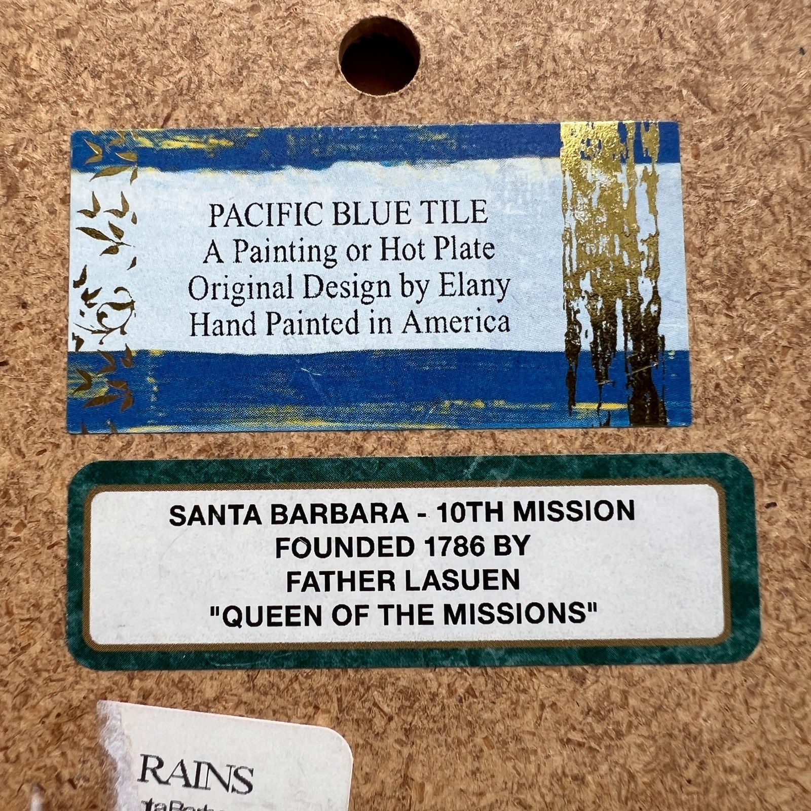 Ceramic Tile Queen Of The Missions Santa Barbara wall hot plate backsplash
