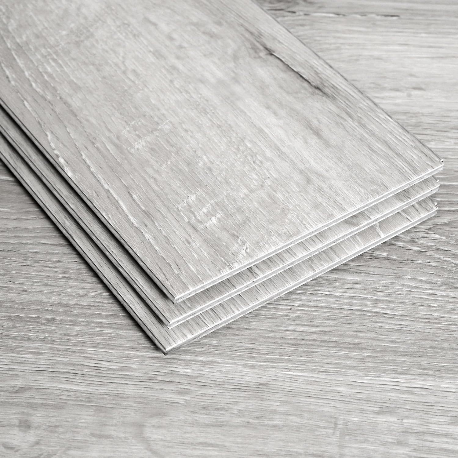 36″x6″ Interlocking Vinyl Planks, 14-Pack Covers 21 Sq Ft