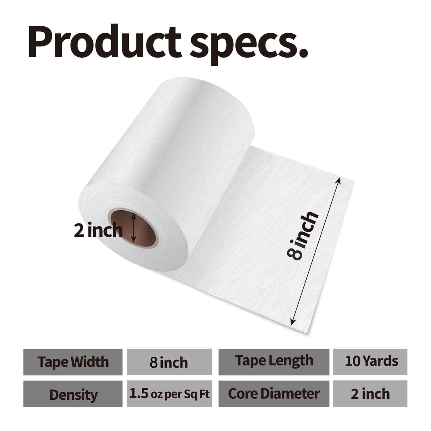 Fiberglass Mat Roll 8″ x 10 Yards, 1.5 oz Chopped Strand Mat, Wide Fiberglass…