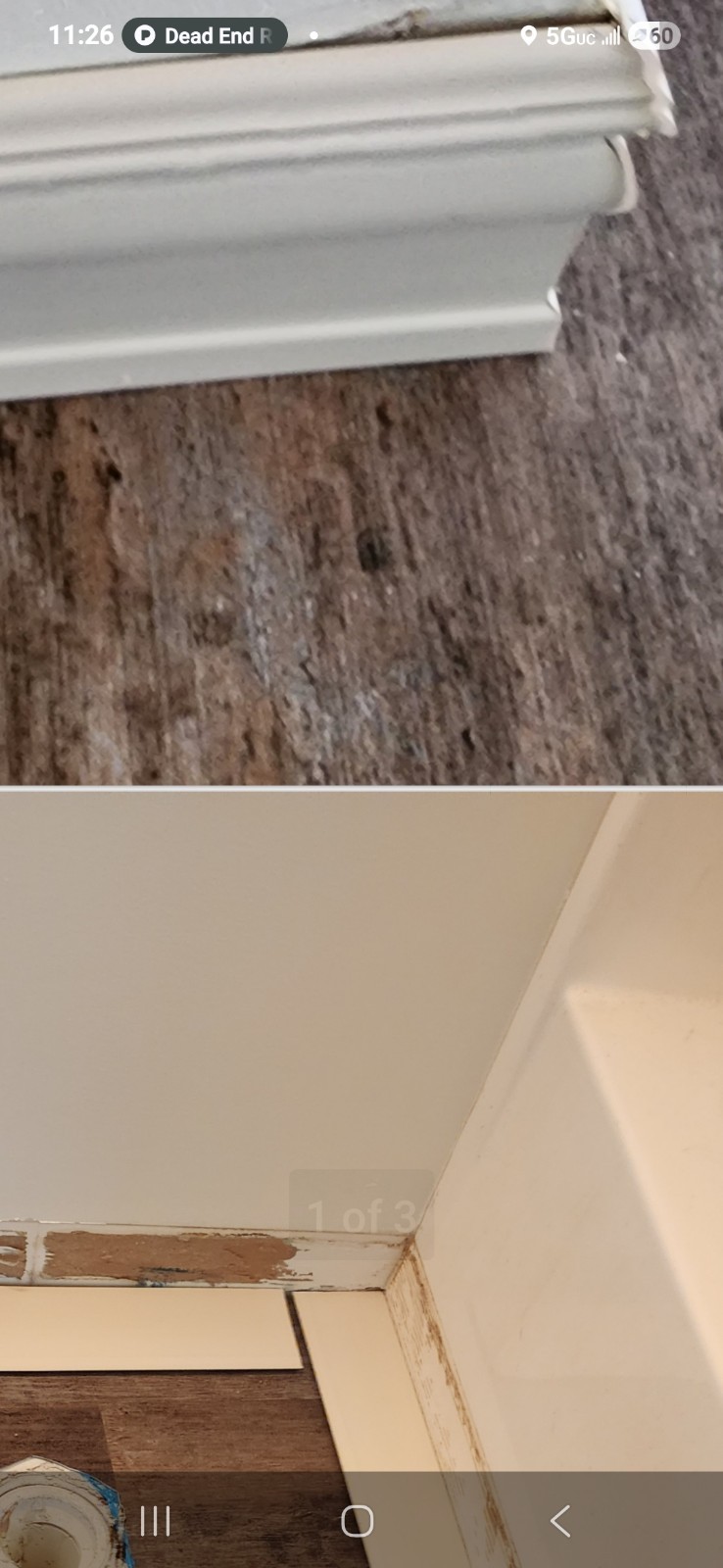 Wood-Look Vinyl Flooring Plank Dark Brown Textured Low Gloss 36 in