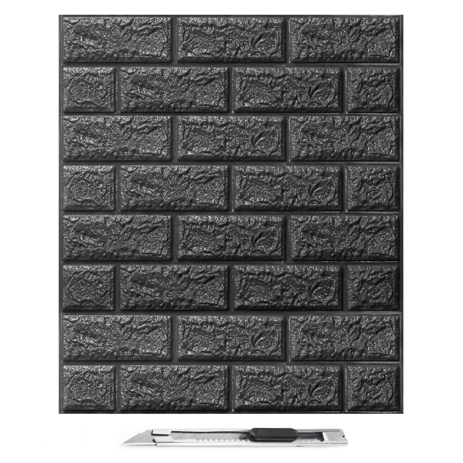 20 piezas de paneles de pared de ladrillo 3D, papel tapiz despegable y adhesivo