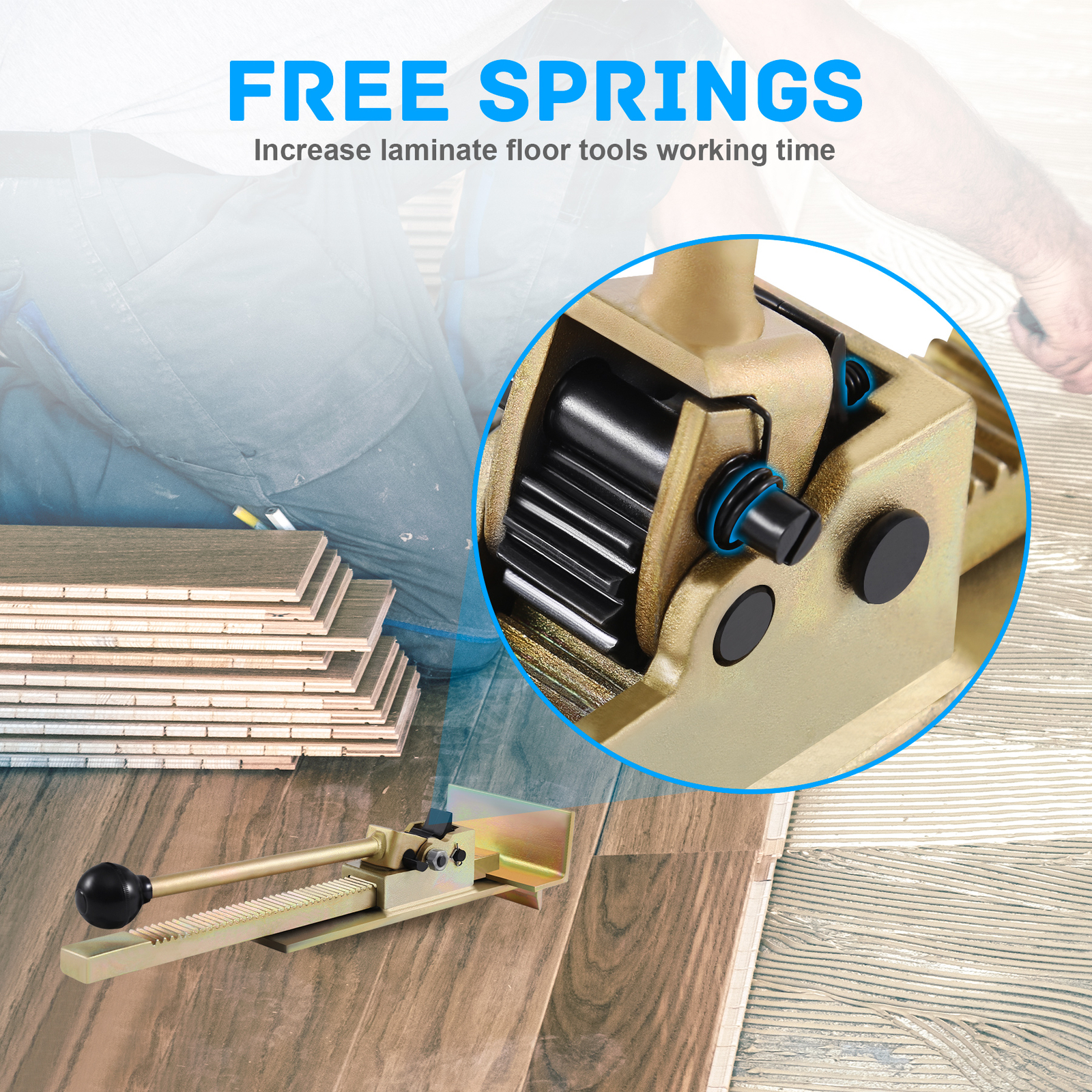 Flooring Jack Ratcheting Wood Floor Clamp Tool Hardwood Plank Jack Installation