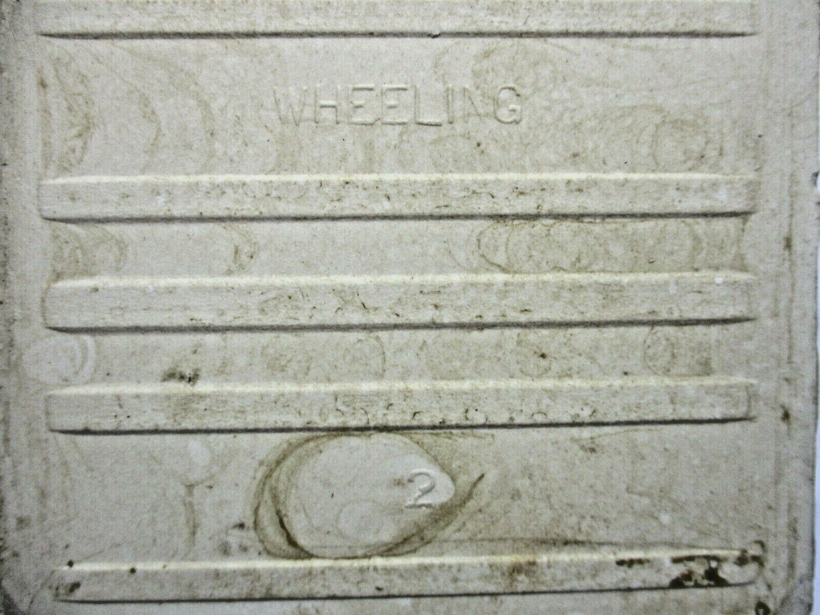 1 Wall Field Tile Wheeling 1960s USA 4-3/8″ Sq. Gloss Off White Ceramic Vintage