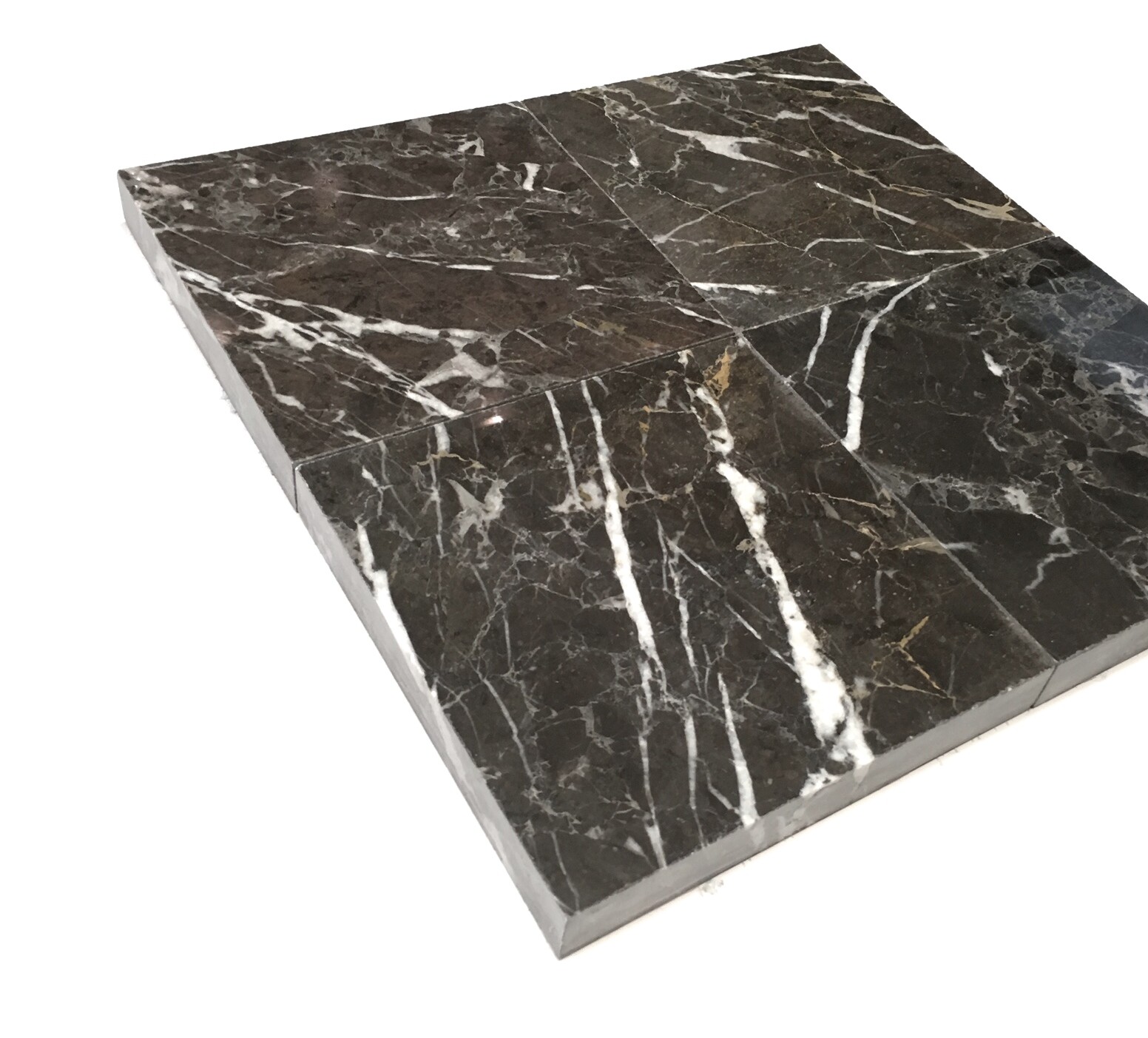 Black Valentino 5 9/16″x5 9/16″ Polished Marble Floor Tile (SOLD PER PIECE)