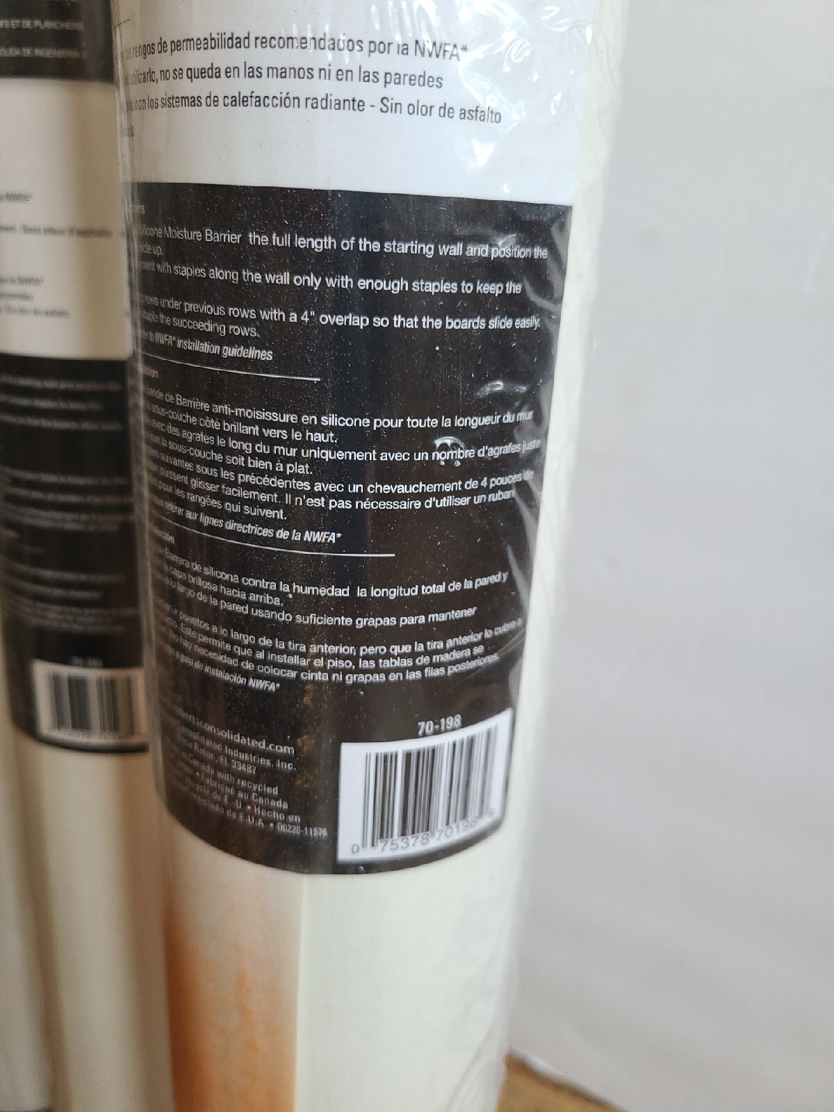 ROBERTS 70-198 Silicone Moisture Barrier 200 sq 31.5 in. x 76.25 ft. Lot of 4