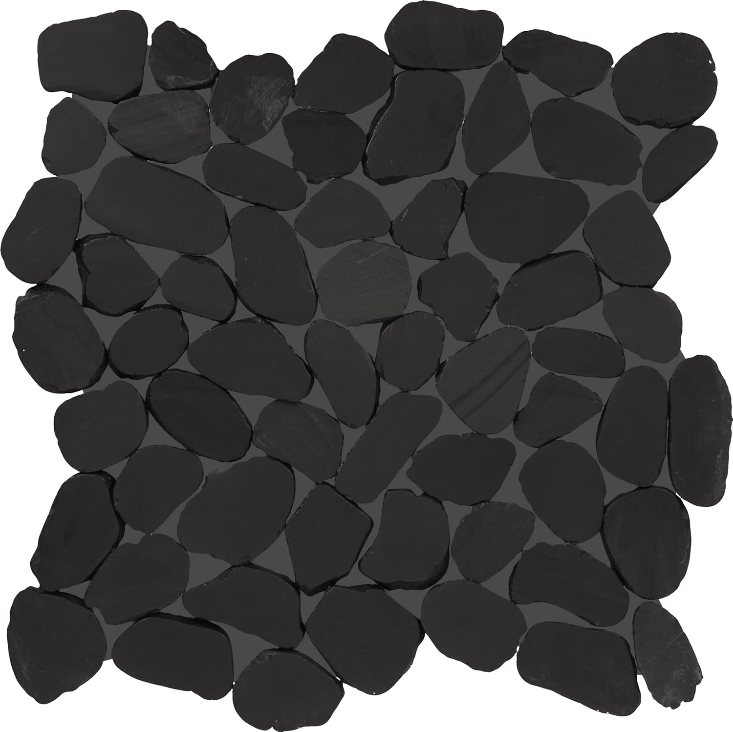 Natural Stone Tumbled Pebble Mosaic – 11 Pieces, 10.78 SQFT Coverage