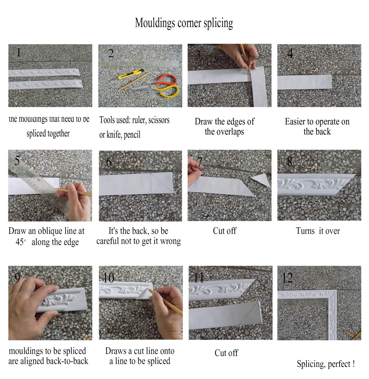 Home Wall Door Flexible Molding Trim Cabinet Edge Rope Mouldings 0.6inch 1.5cm