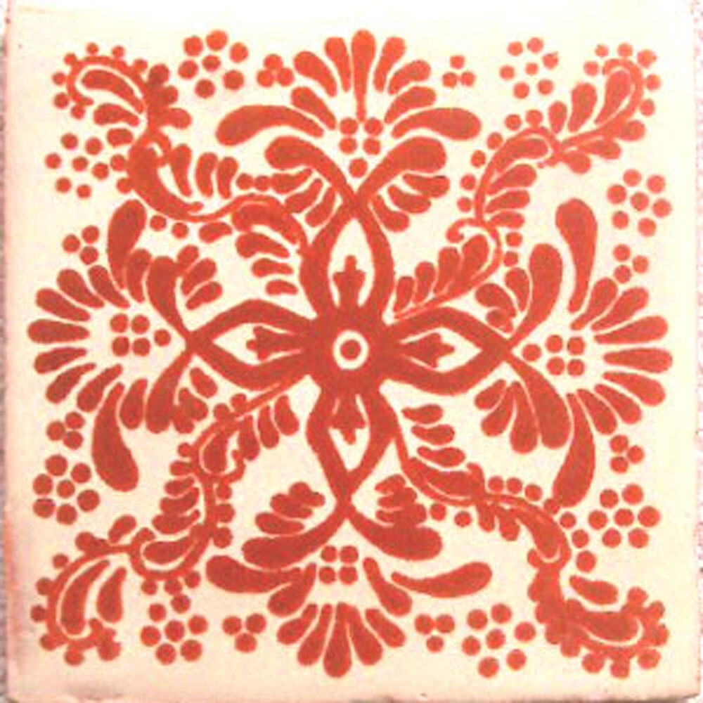 C#059) MEXICAN TILES CERAMIC HAND MADE SPANISH INFLUENCE TALAVERA MOSAIC ART