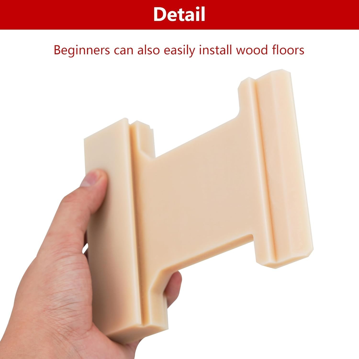 4-in-1 Wood Flooring Installation Tool – XL Tapping Block, Nylon, Laminate Tool
