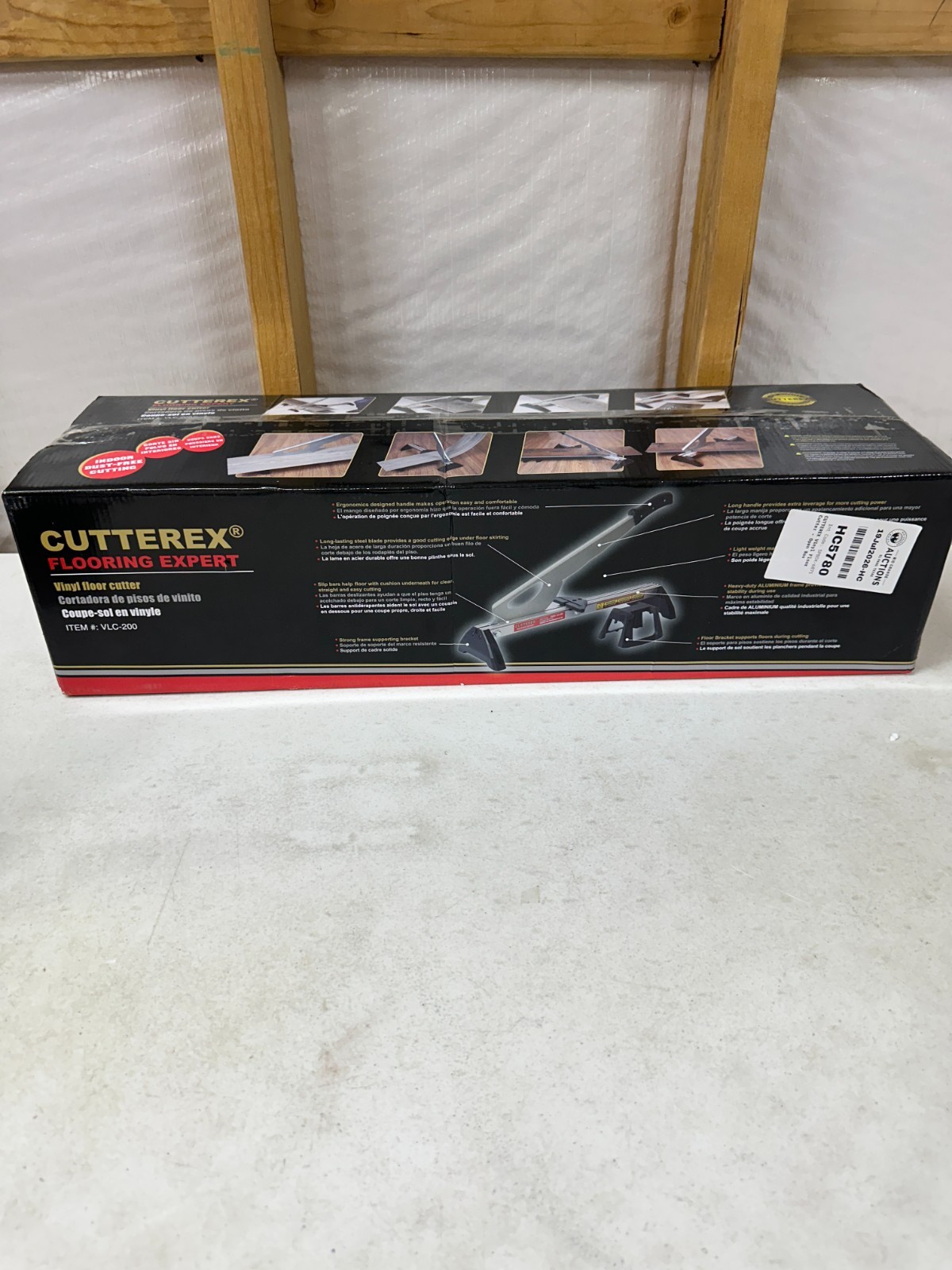 Fully pre-assembled Manual Laminate & Vinyl Floor Cutter, Lightweight Flooring