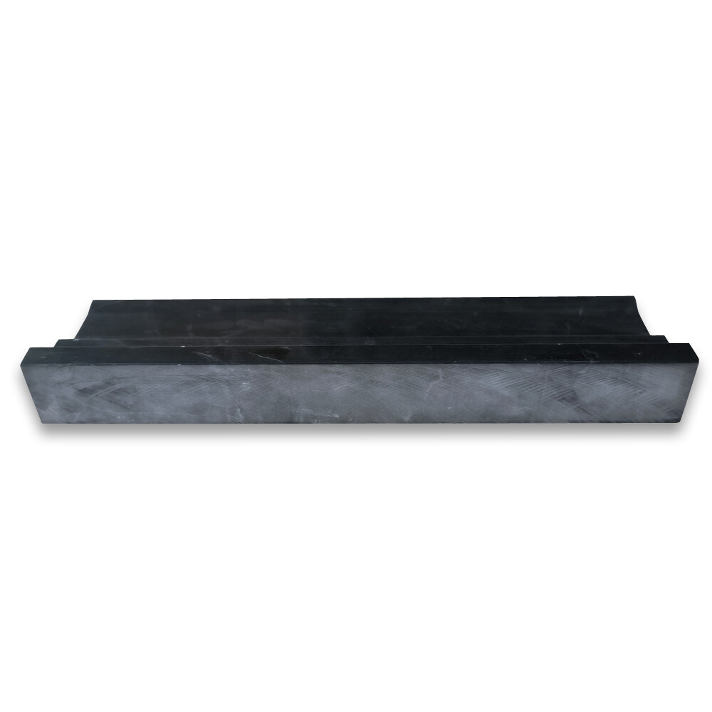 N02P Nero Marquina Black Marble Large Cap Crown Square Edge Trim Molding