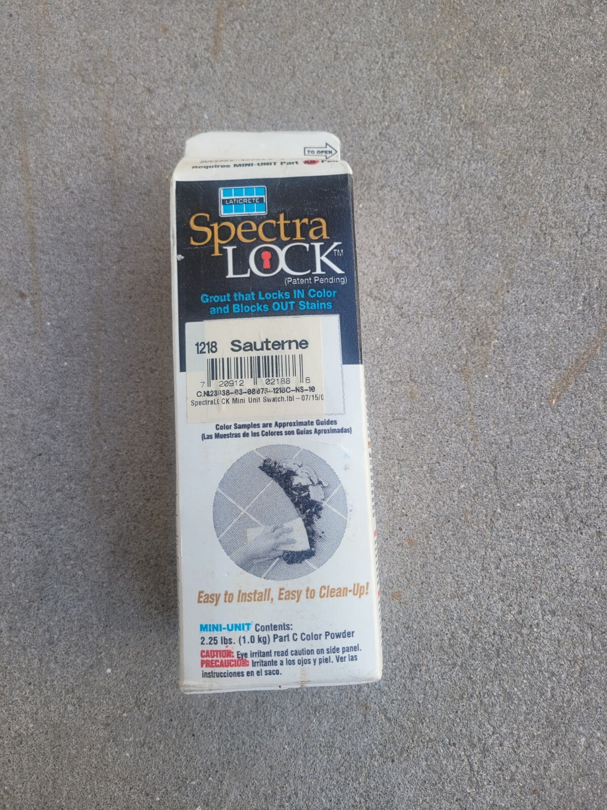 Laticrete SpectraLOCK PRO Premium Grout Part C Powder Mini Unit sauterne