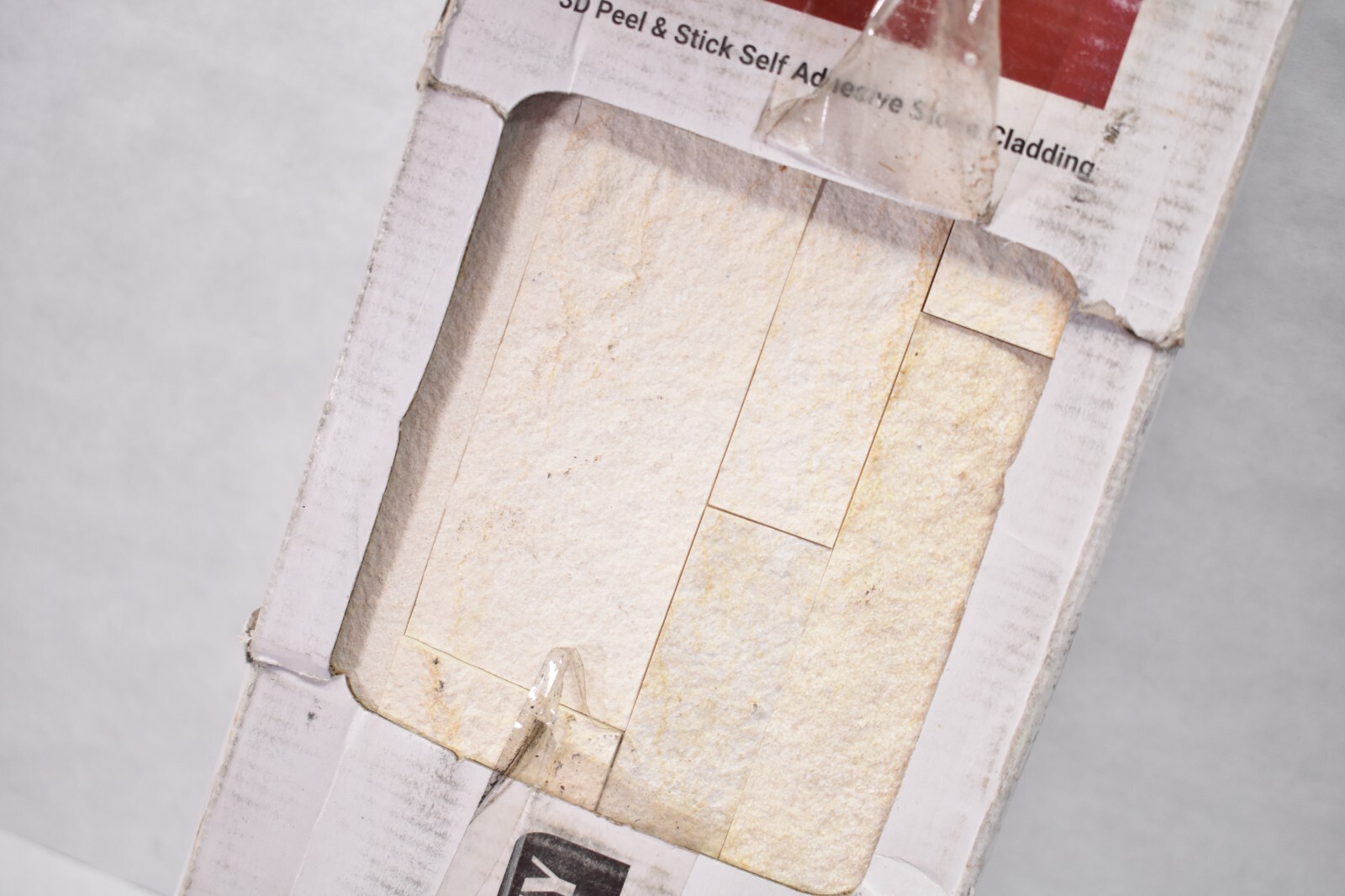 Stoneflex Gray Chateau Self Adhesive 3D Peel & Stick Natural Stone Tiles 10 Pack