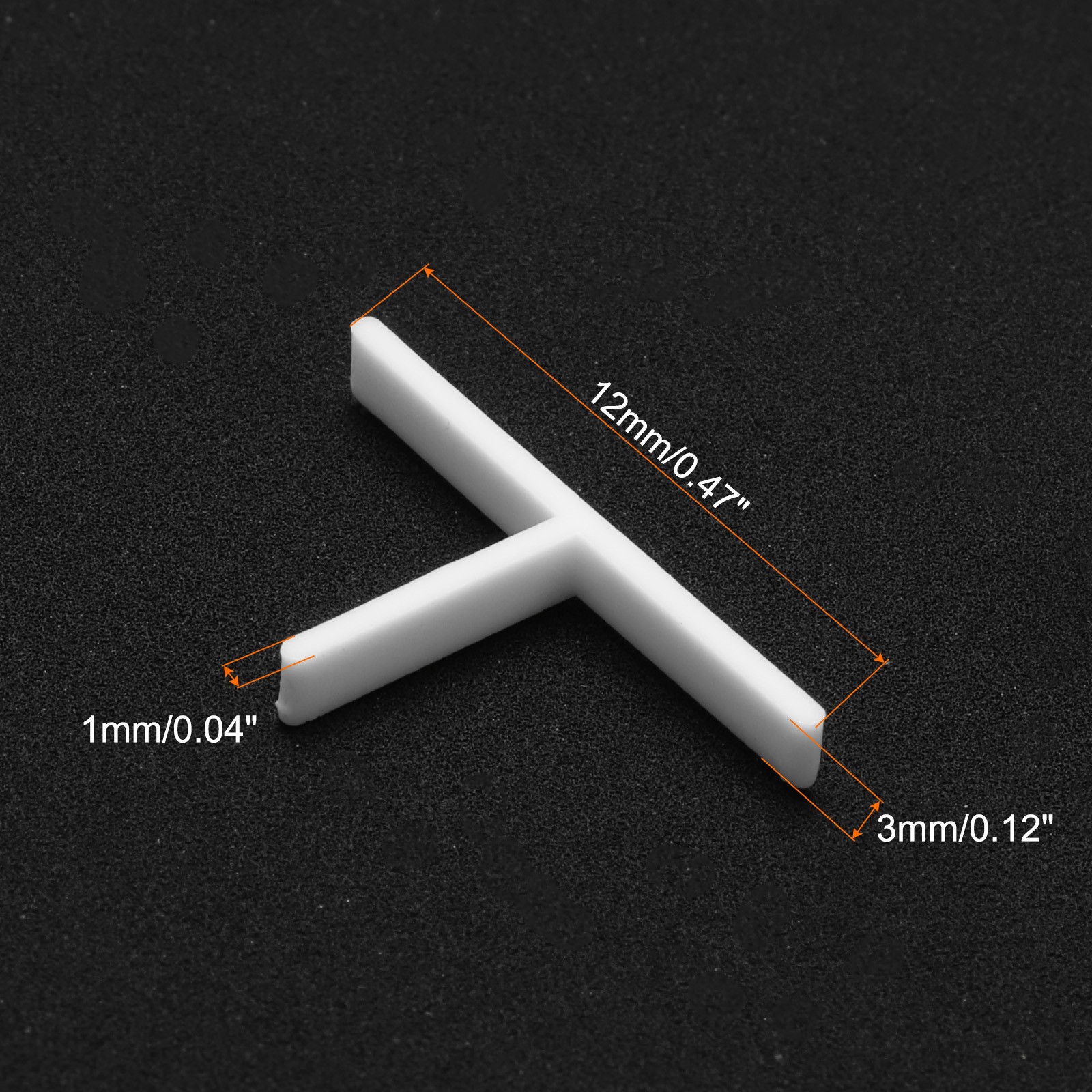 200pcs Tile Spacers 1mm Hard Plastic T Type Tiles Leveler Spacer for Ceramic