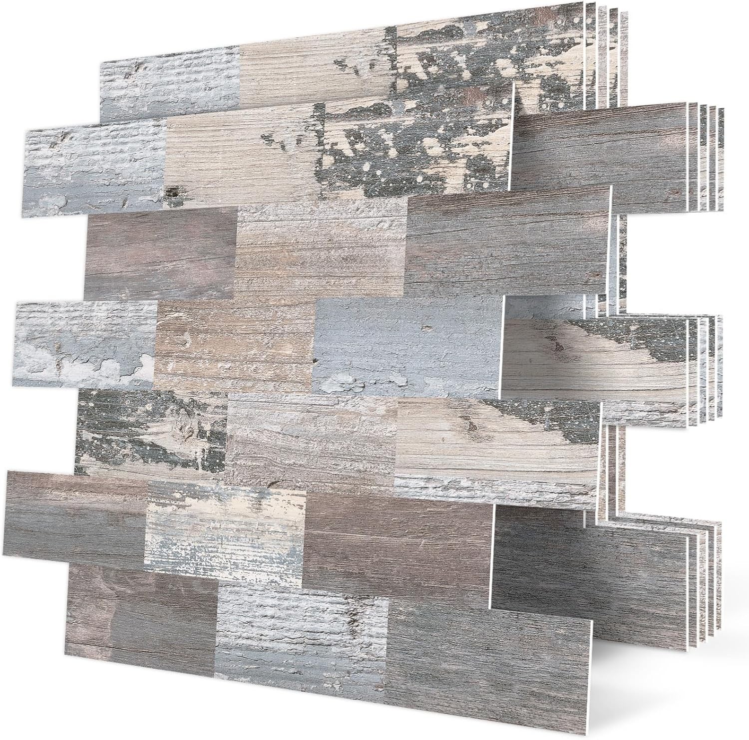 Peel and Stick Rustic Backsplash Wall Tile Self Adhesive for Kitchen Farmhouse